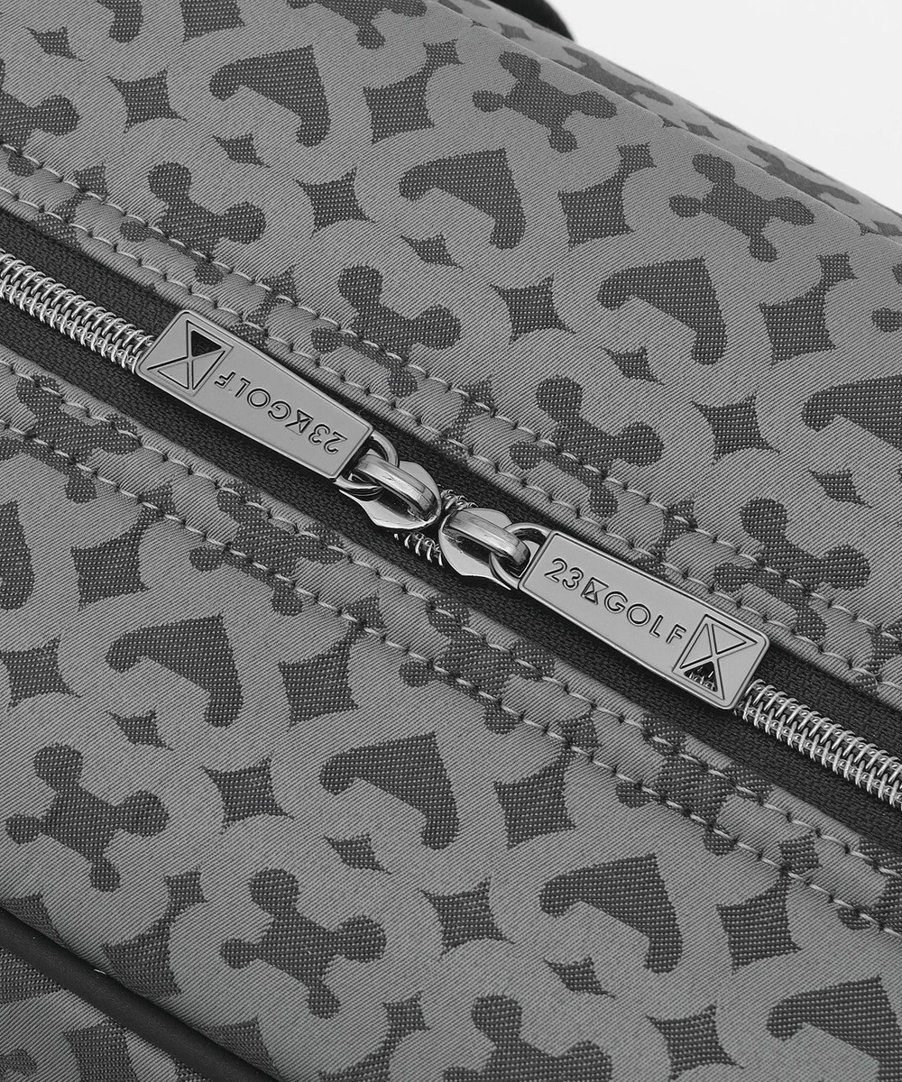 23区GOLF 【UNISEX】モノグラムボストンバッグ　シューズ収納付きの大容量　ショルダー持ちも可能 