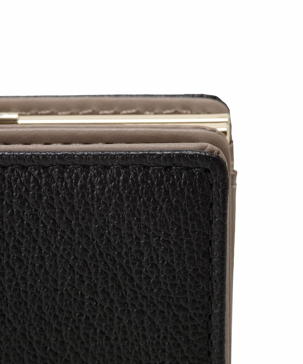 TOPKAPI 【TOPKAPI】シュリンクレザー パール がま口 二つ折り 財布 