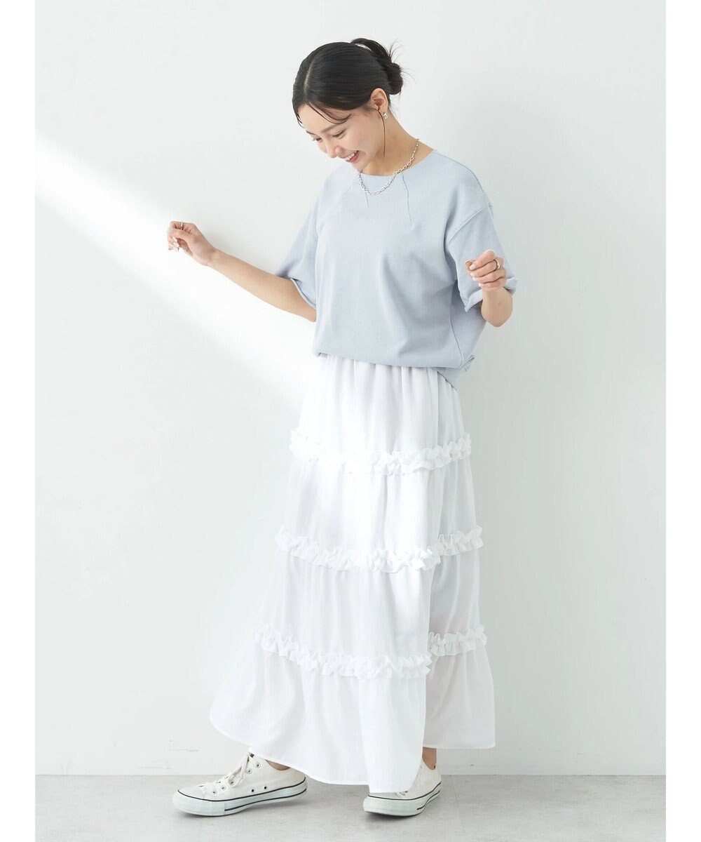 earth music&ecology デザインネックウラケプルオーバー 