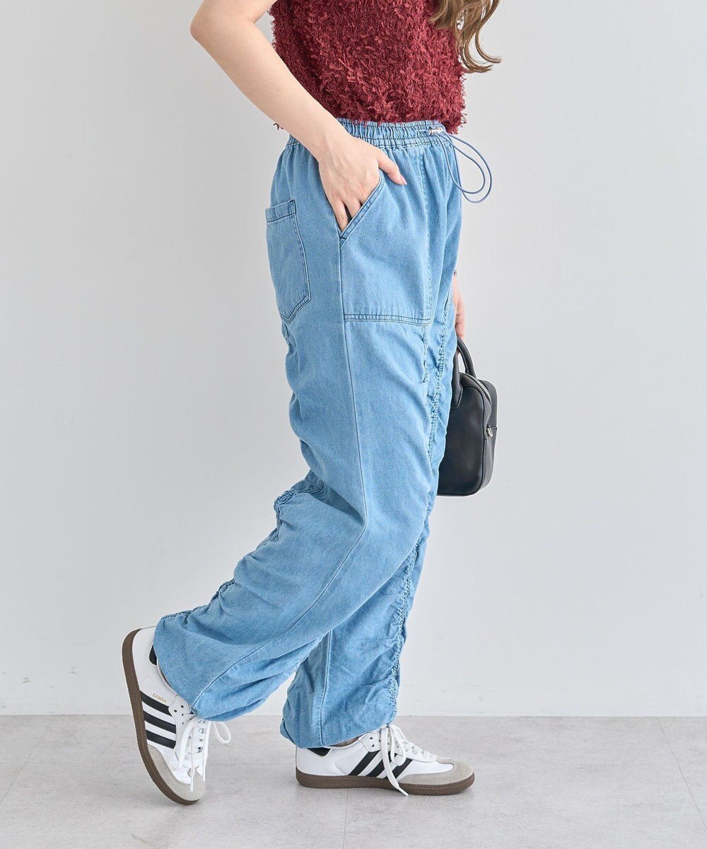 Green Parks ・ＳＵＧＡＲ　ＳＰＯＯＮ　デニムギャザーパンツ 