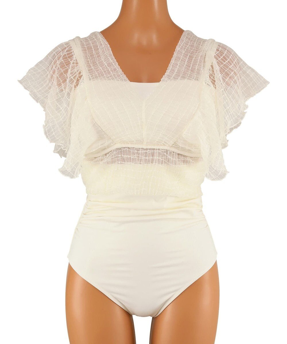 San-ai Resort（三愛水着楽園） フリルスリーブノンワイヤービキニ　9M　【San-ai Resort（サンアイリゾート）】 