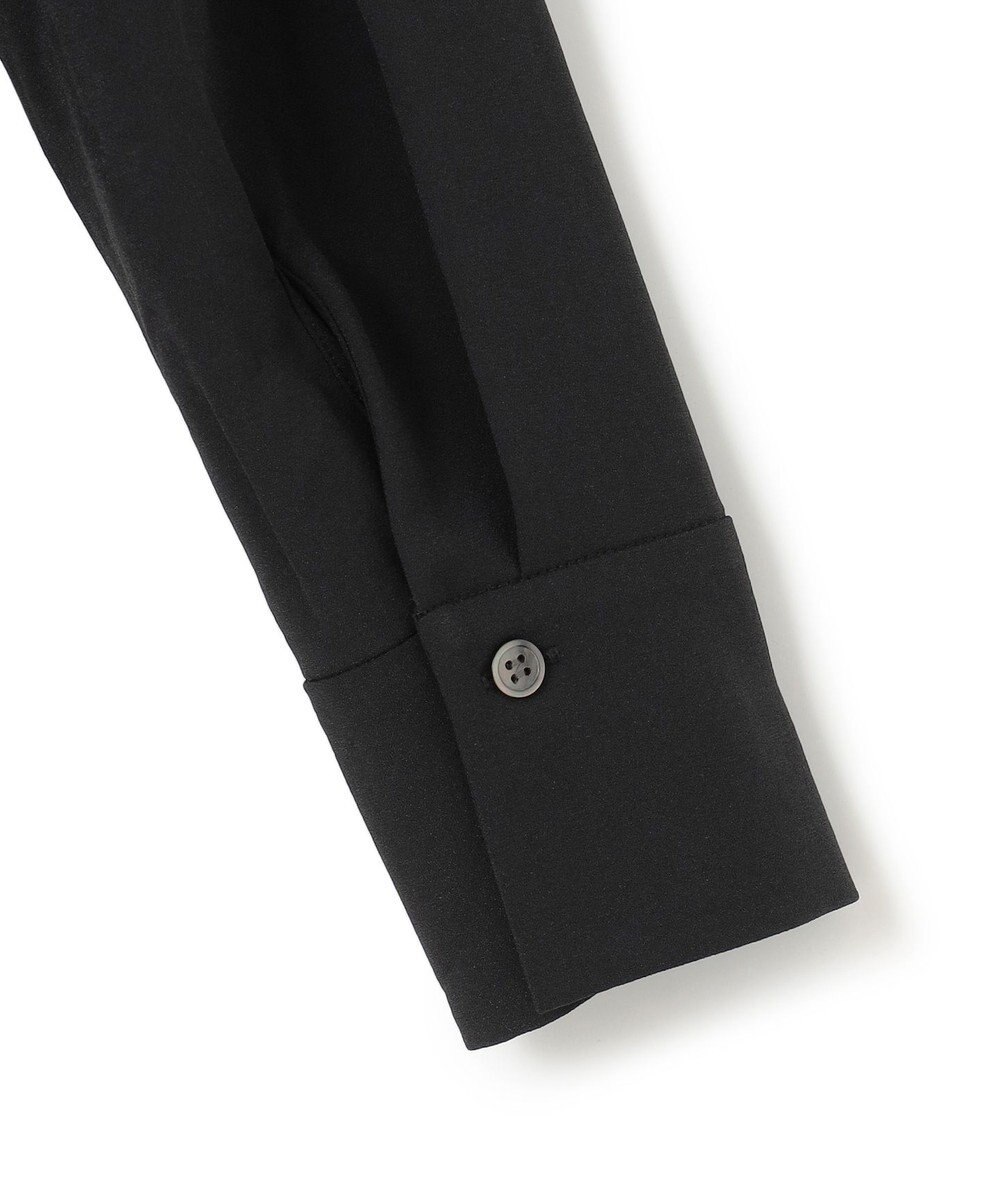 ICB 【洗える】ストレッチジョーゼット ハイネックブラウス 