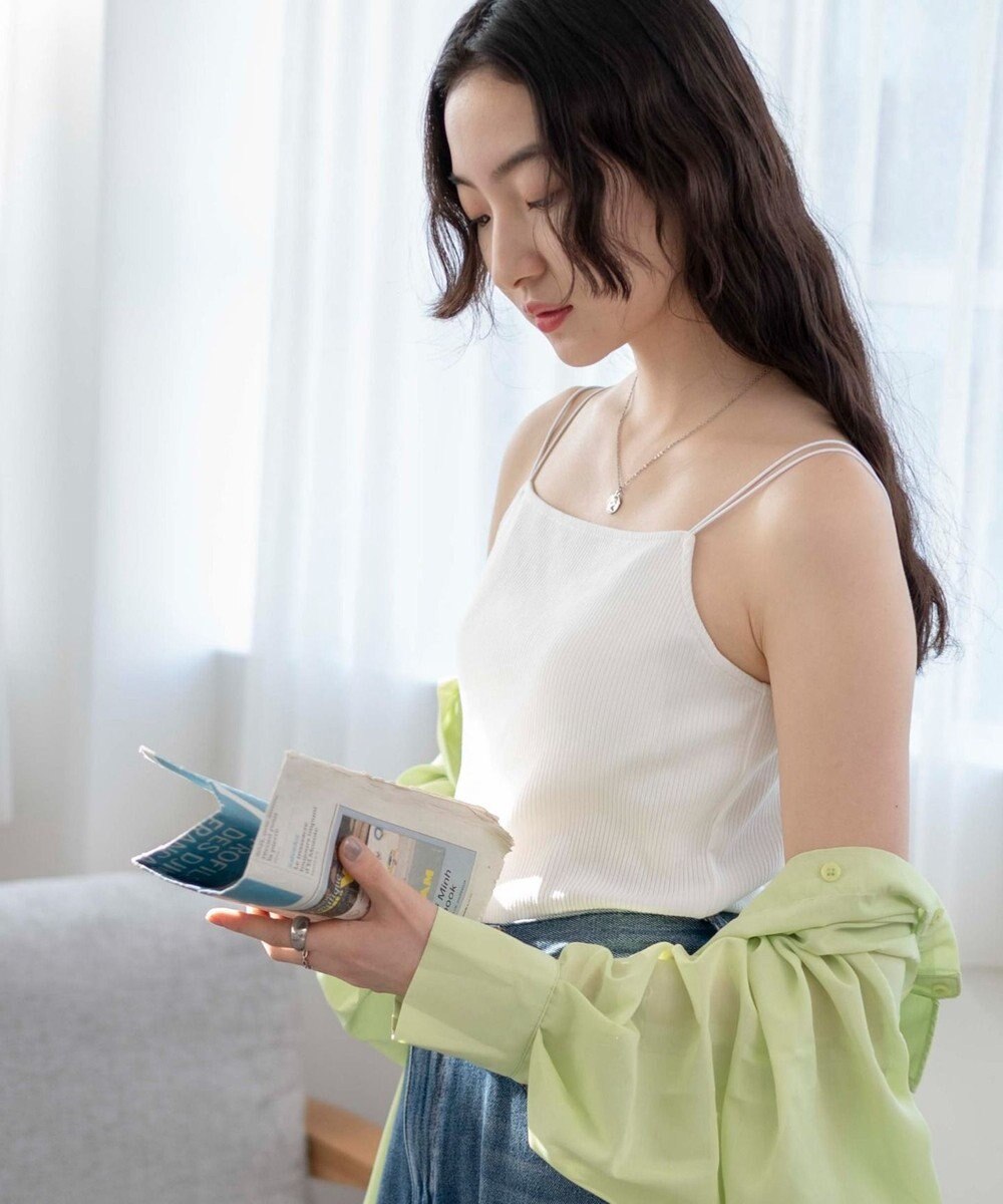 WEGO 【カップ付き】なちゅ盛れカップイン2ストラップキャミ 