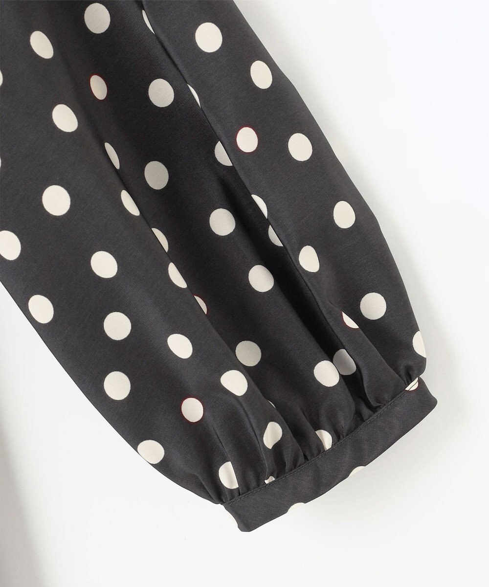 自由区 S 【洗える】ポルカドットプリント ワンピース 