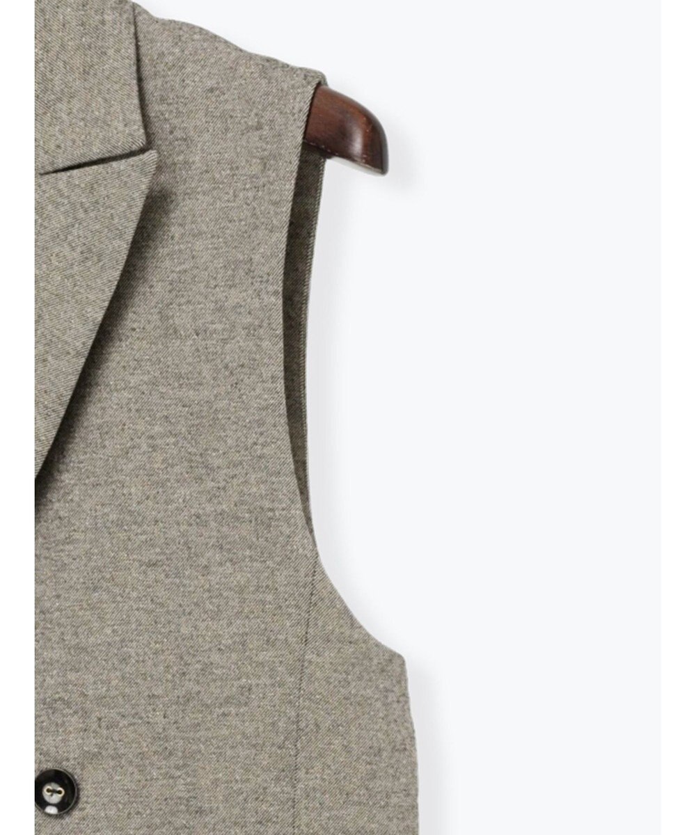 Te chichi 【泉 里香さん着用・Oggi.jp10/23掲載】ツイードロングジレ（セットアップ可） 