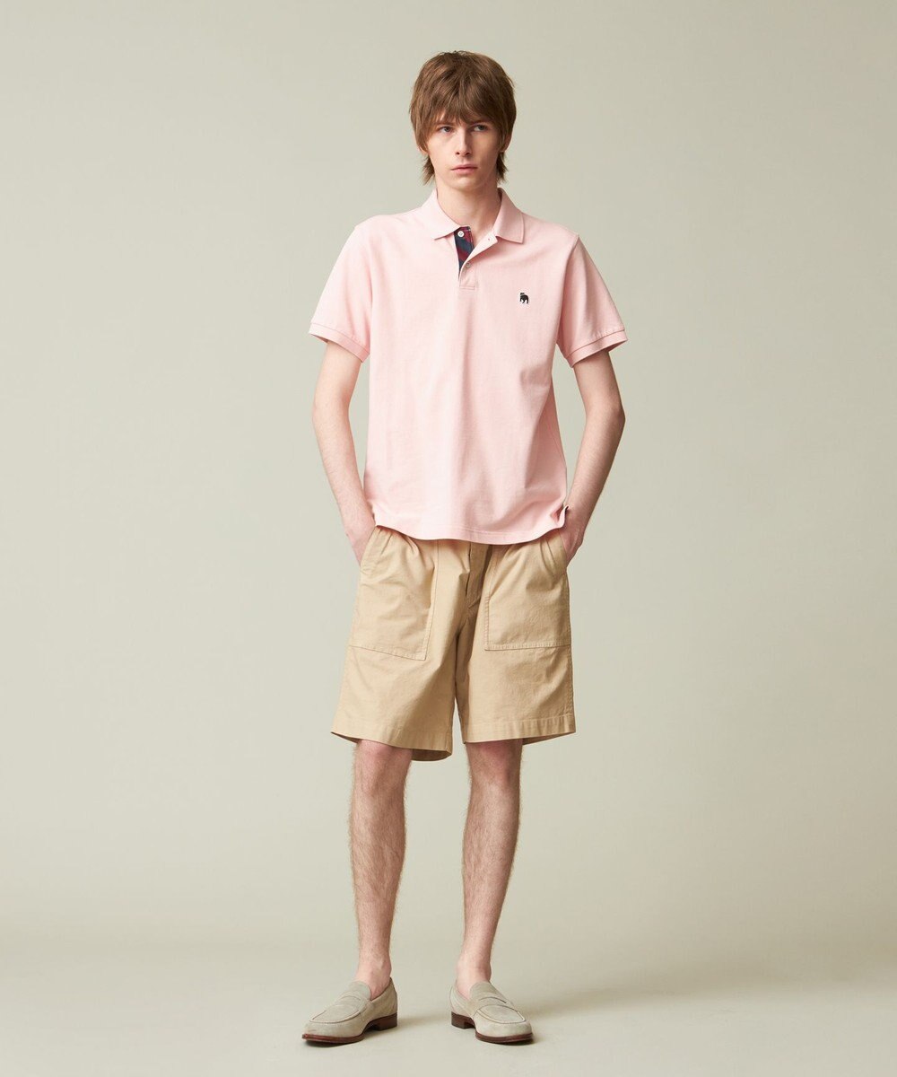 J.PRESS MEN 【大人気 / 10色展開】バックブル カノコレジメン ポロシャツ 