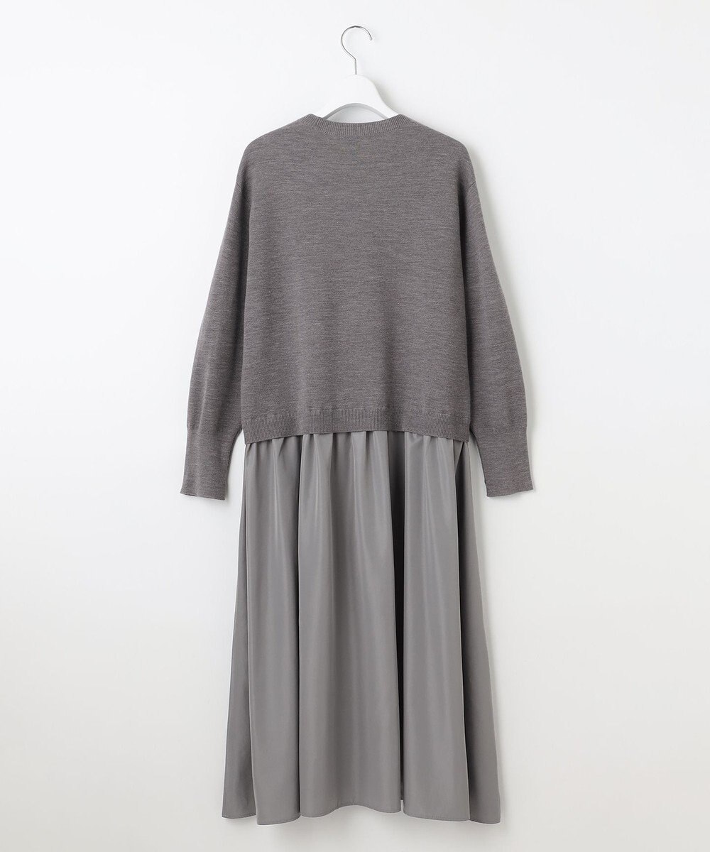 自由区 【カタログ掲載】ウールミラノ異素材 ワンピース 