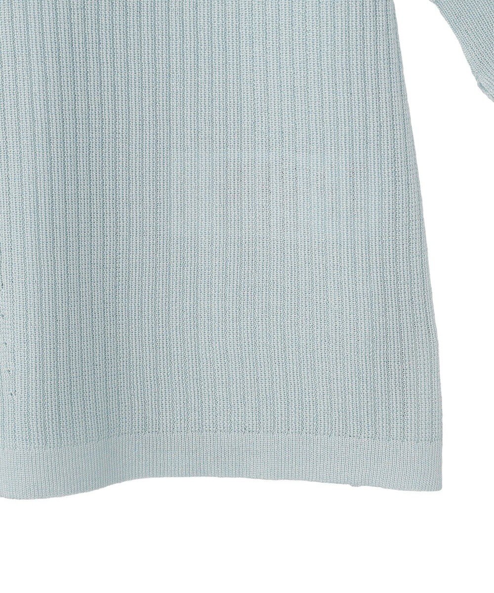 earth music&ecology テーラーカラーニットカーディガン 