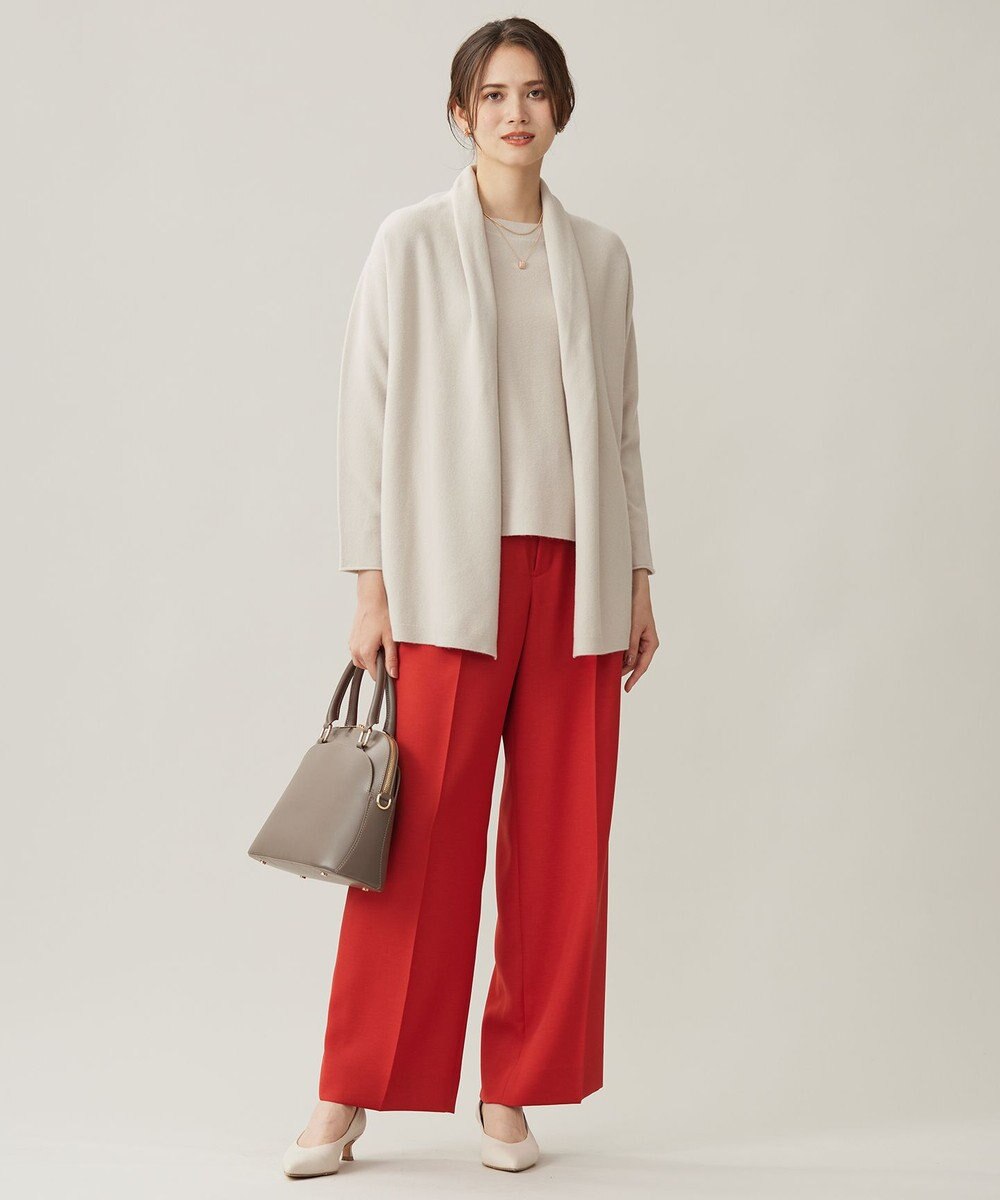 自由区 【洗える】ソフトウールハイゲージボートネック ニット 