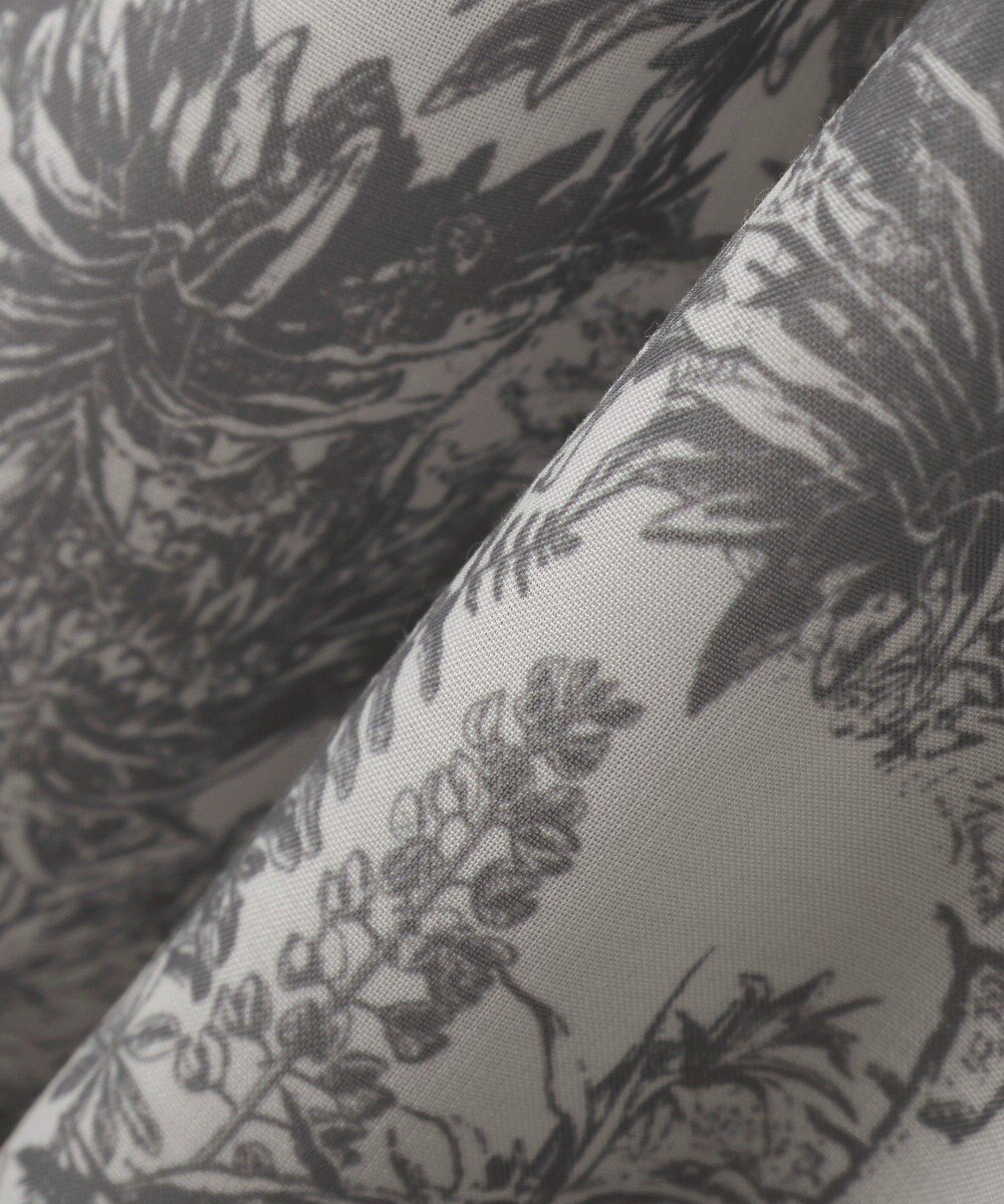 YECCA VECCA サファリ柄フレアシャツワンピース 