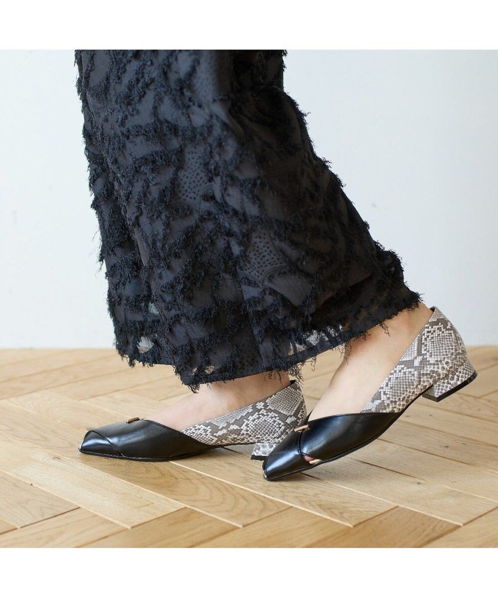 MODE ET JACOMO <carino>オープントゥパンプス 