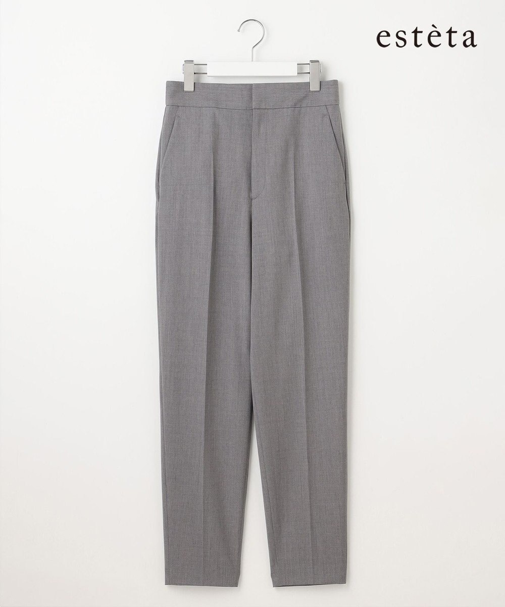 23区 【エステータ】ウールシルクギャバジン パンツ 