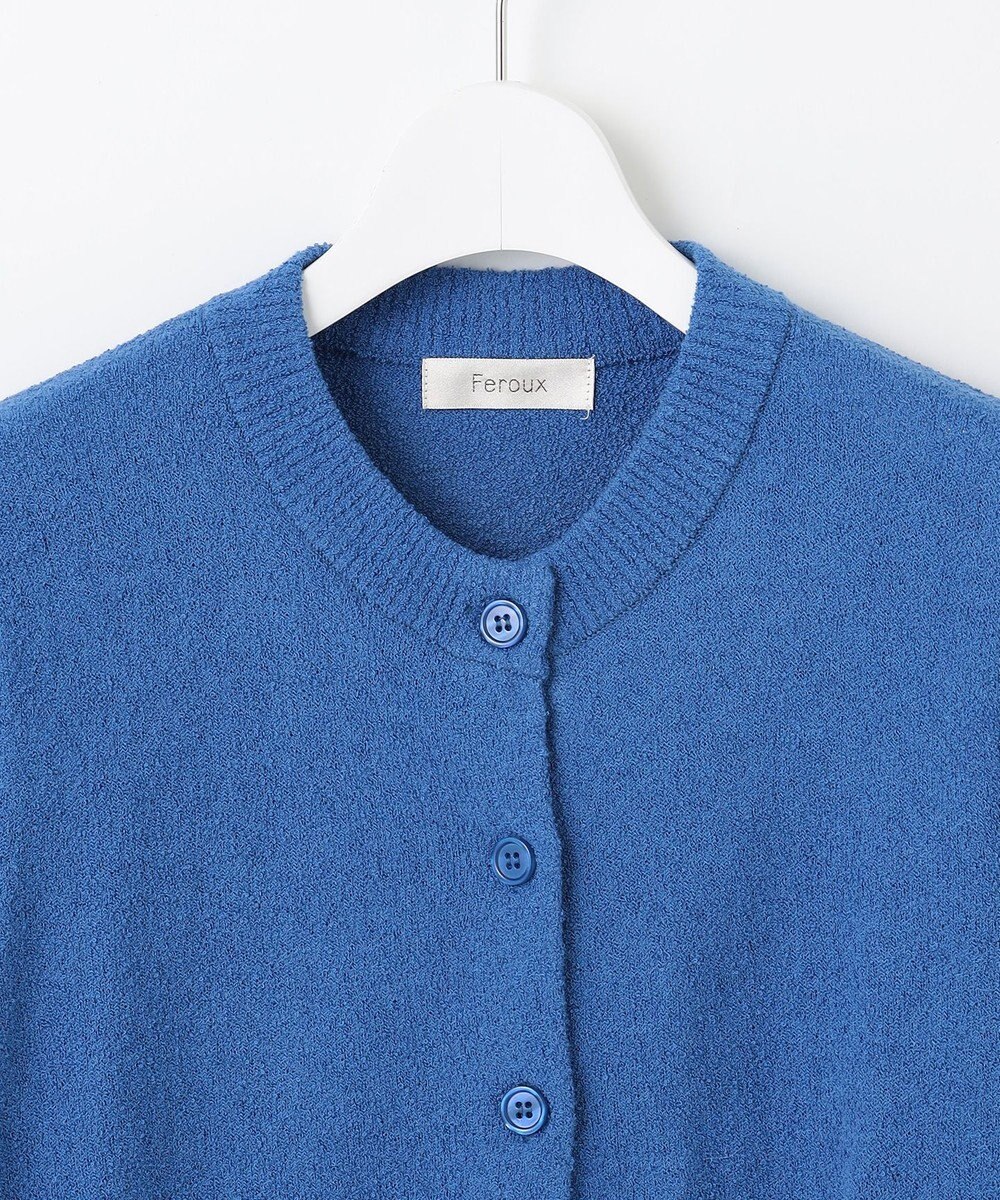 Feroux スラブヤーンショートカーディガン 