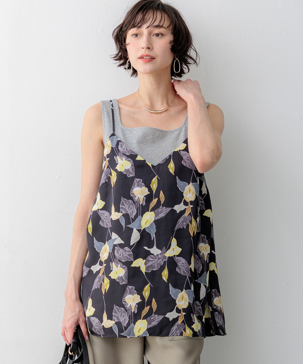 23区 【先行予約】カラーリリープリント キャミソールブラウス 
