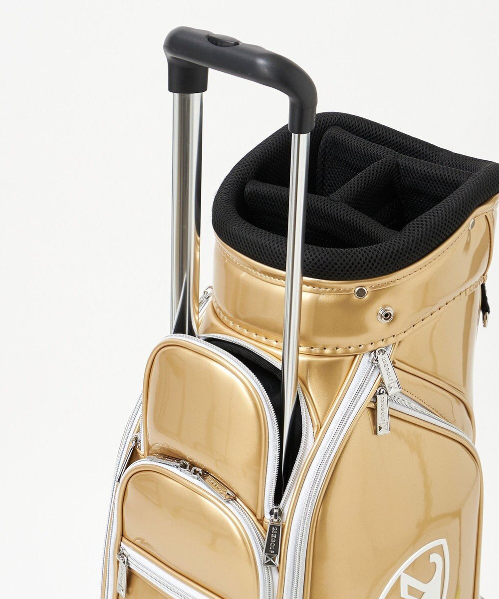 23区GOLF 【UNISEX】エレガントエナメルキャディバッグ　キャスター付きで移動もラクチン 