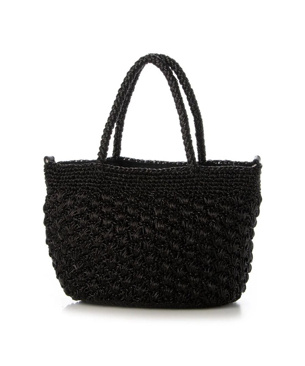 UNBILLION cachecache 柄編みメタリックヤーン2wayミニトート 