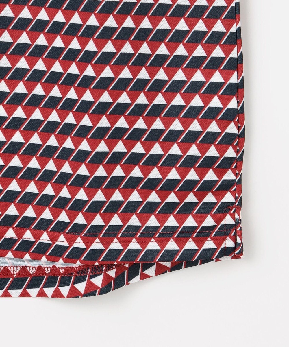 23区GOLF 【WOMEN】フラッグプリント長袖ポロシャツ 