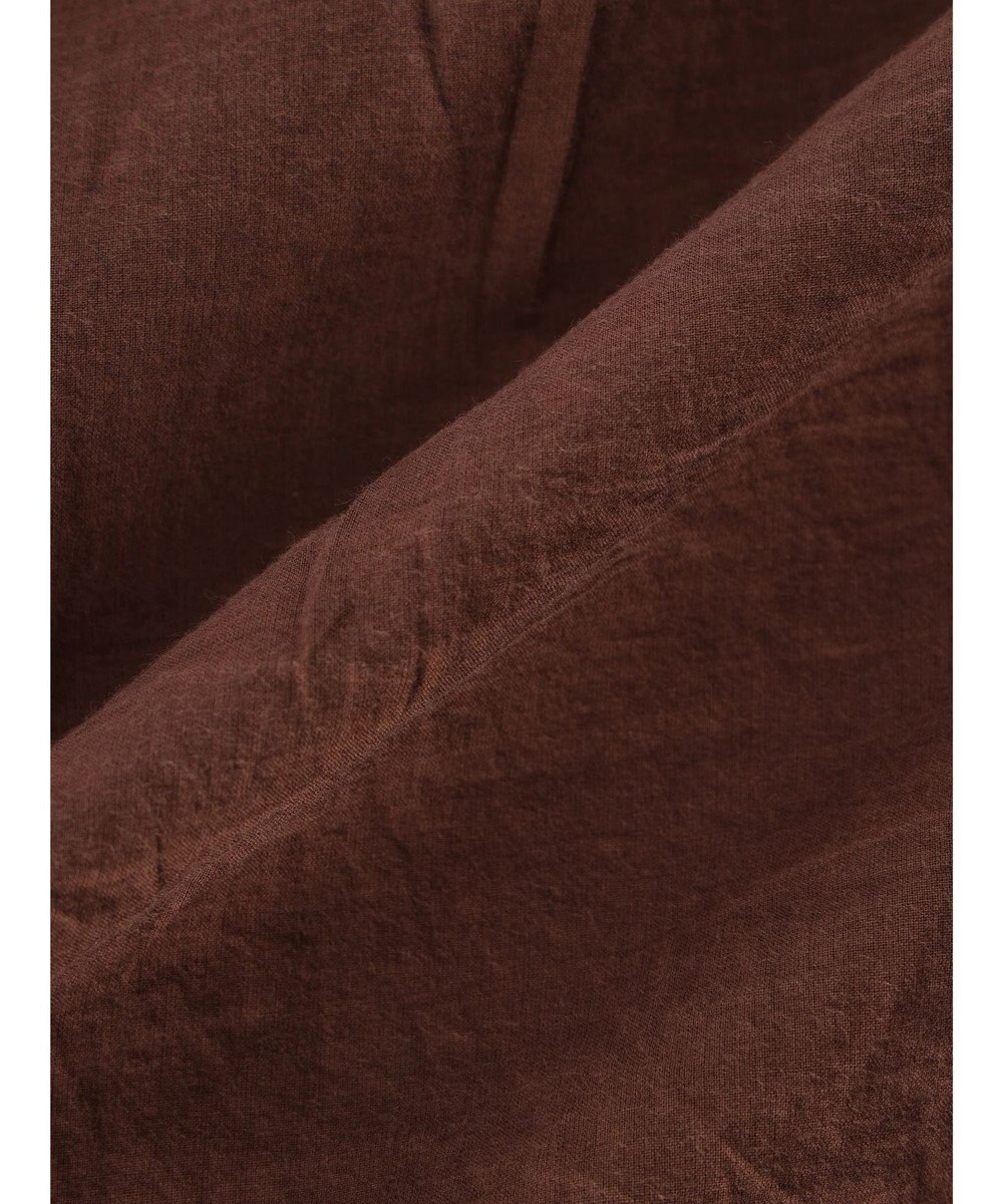 CRAFT STANDARD BOUTIQUE シアーボイルピグメント染めバンドカラーシャツ 