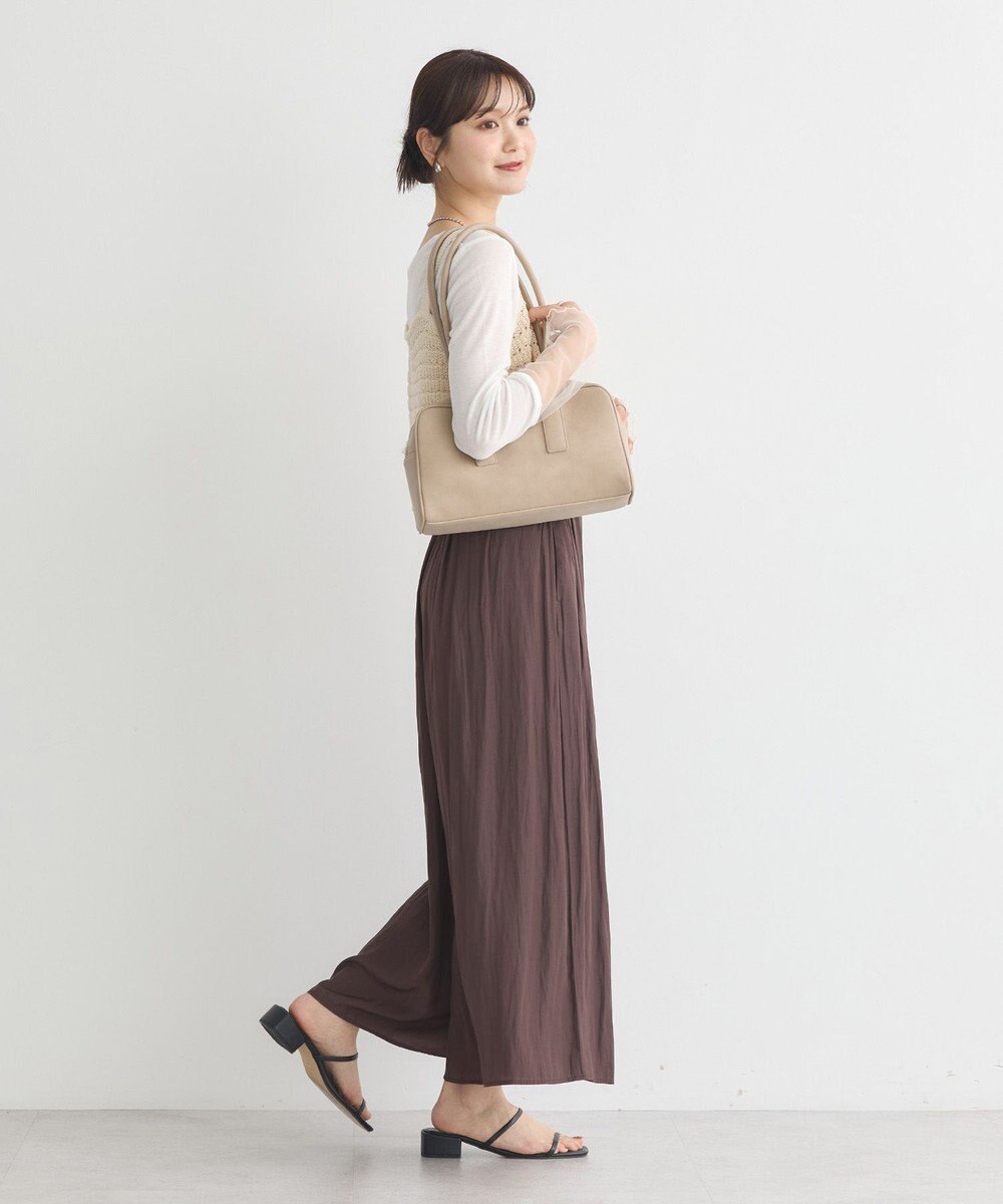 earth music&ecology シアースリーブプルオーバー 