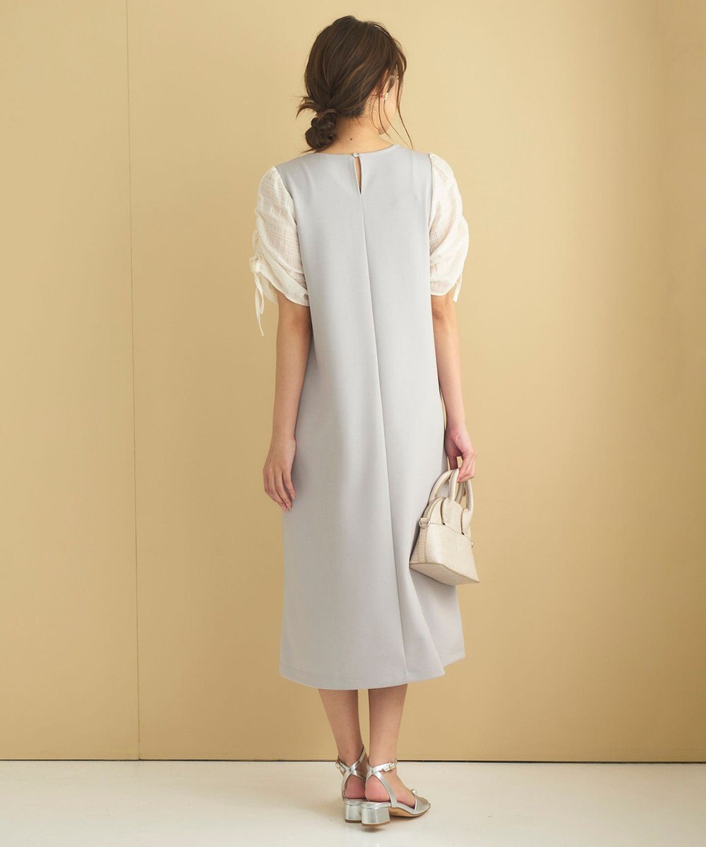 Feroux 【洗える】ドロストスリーブカットソー ワンピース 