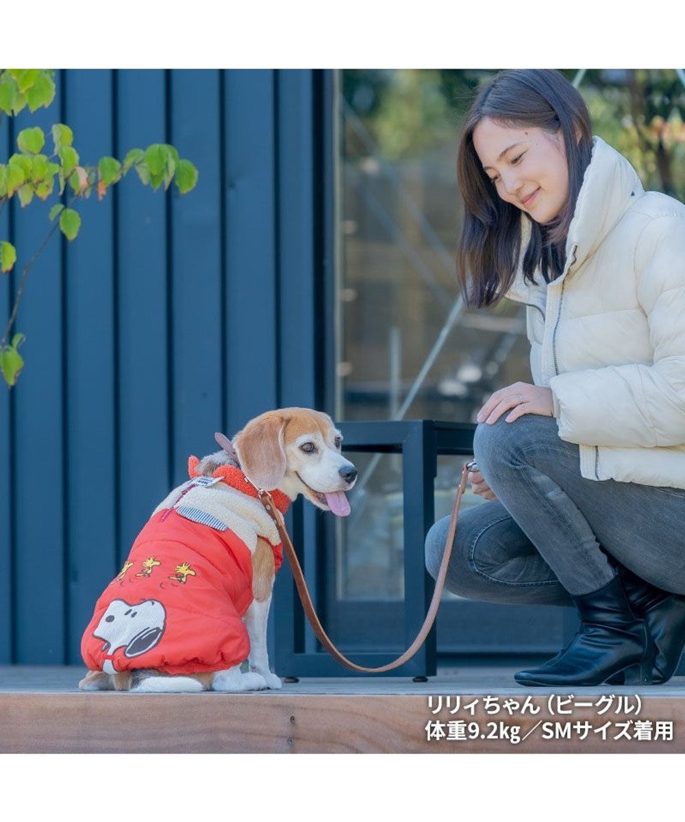 スヌーピー 遠赤外線 エアベスト 《オレンジ》 小型犬 / PET PARADISE