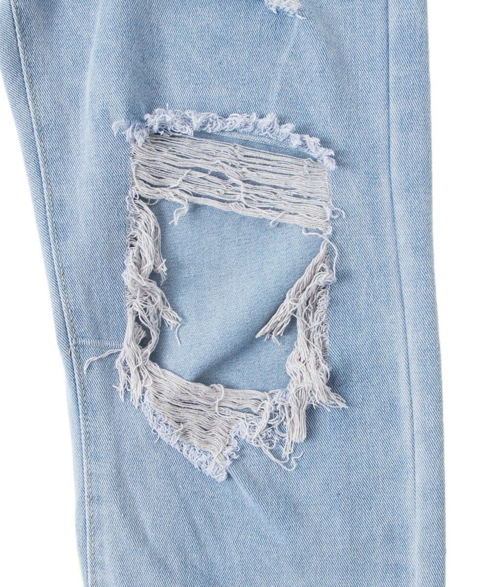 WEGO 【S～Lサイズ】ヘビークラッシュデニムパンツ 