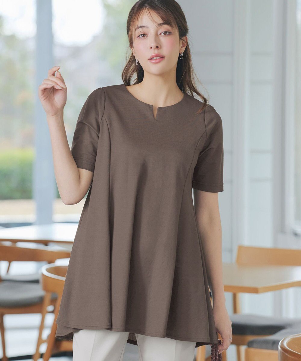 Tiaclasse 【おのののかさん着用 】「冷凛（ひやりん）」カノコバックフレアカットソー 