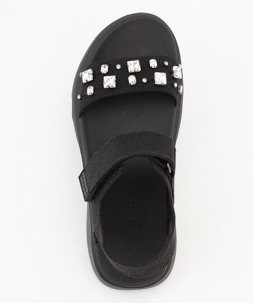 steppi 【洗える】ビジュー付 スポーツサンダル 