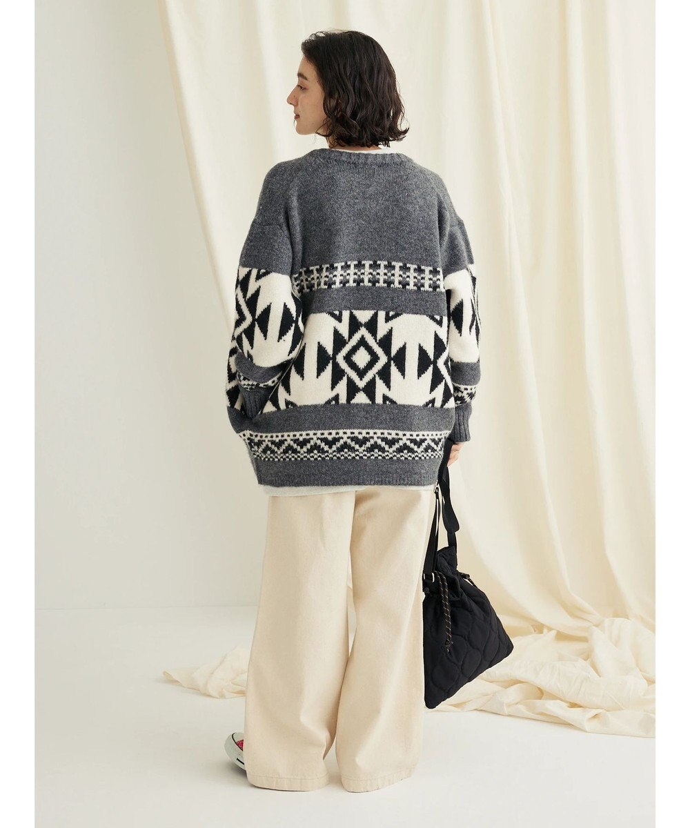 CRAFT STANDARD BOUTIQUE オルテガ柄ニットＺＩＰブルゾン 