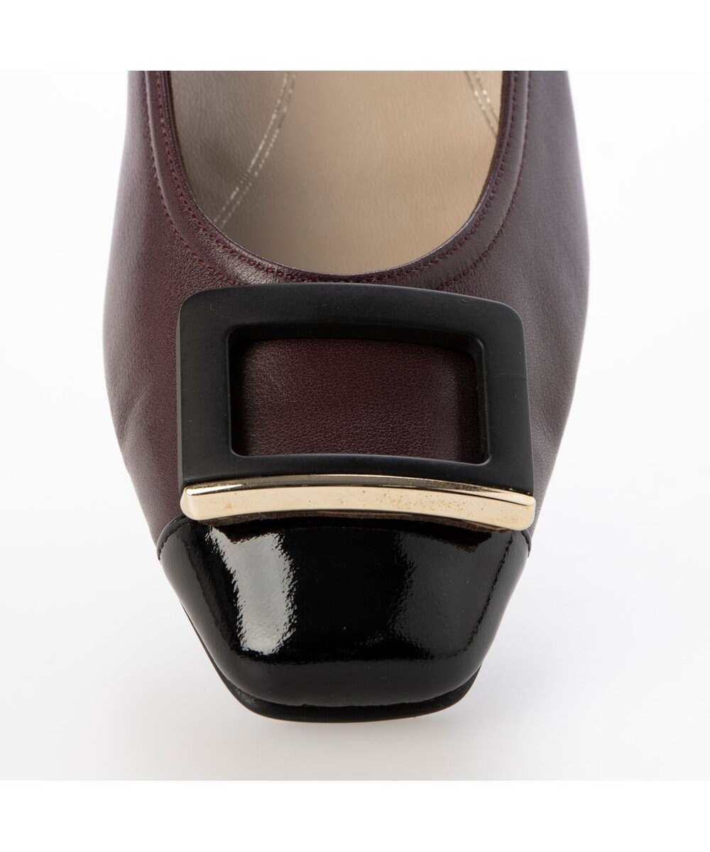 Riz raffinee <Riz raffinee>【３E】エナメルコンビバックルパンプス 