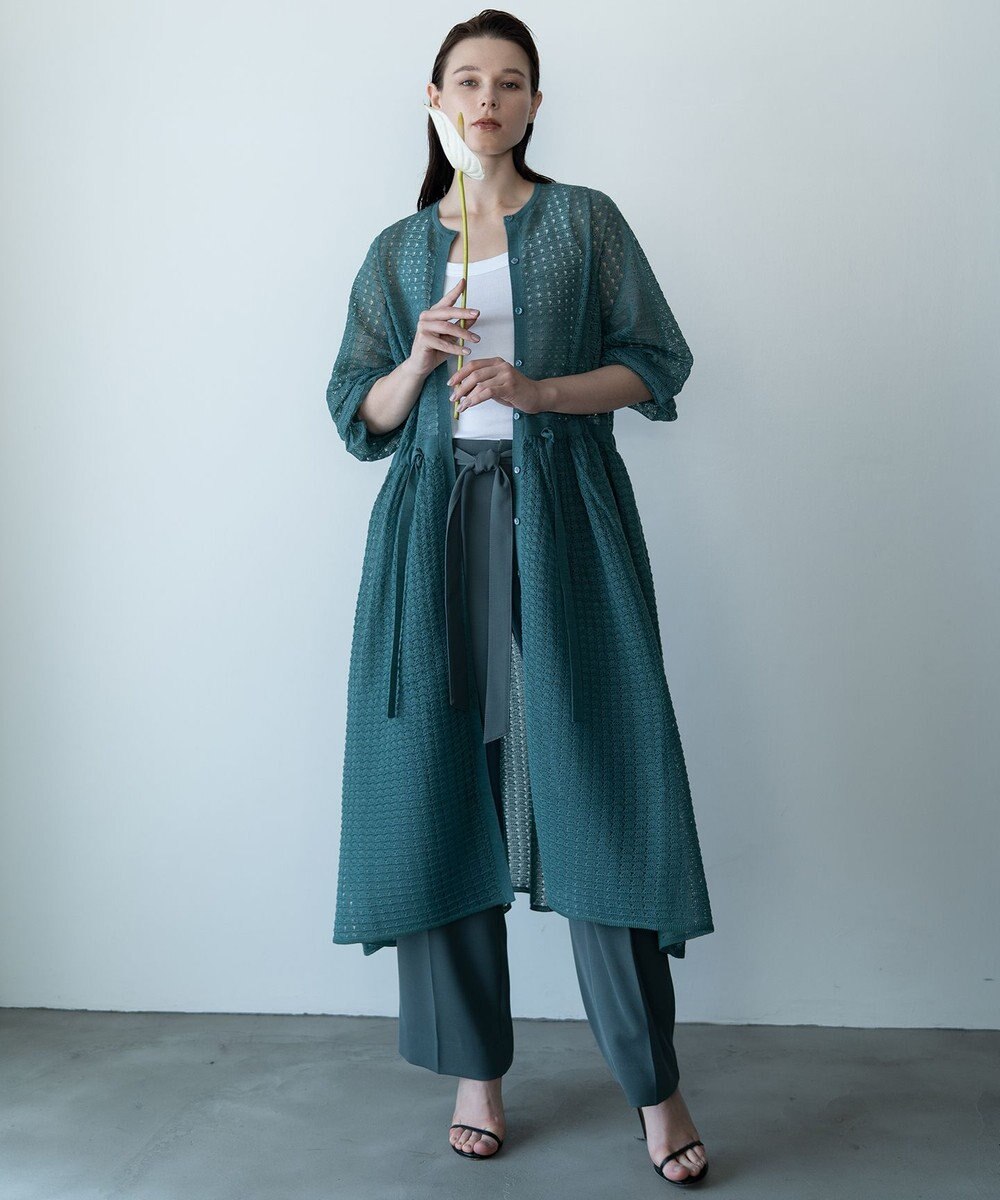 自由区 【カトリエムブーケ】Beau pantalon de forme デザインタックワイドパンツ 