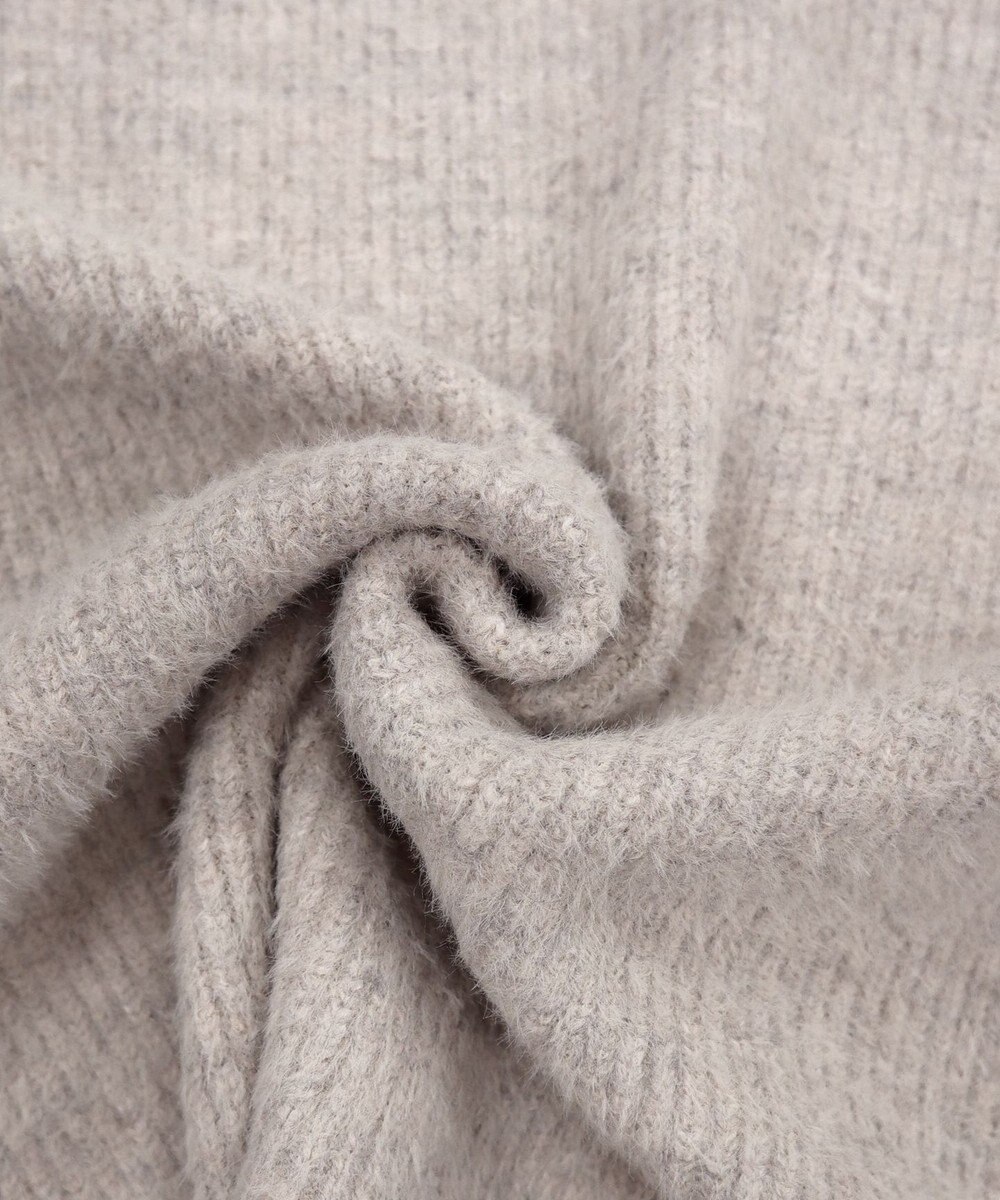 Tiaclasse L 【洗える】表情豊かなメランジニットVネックトップス 