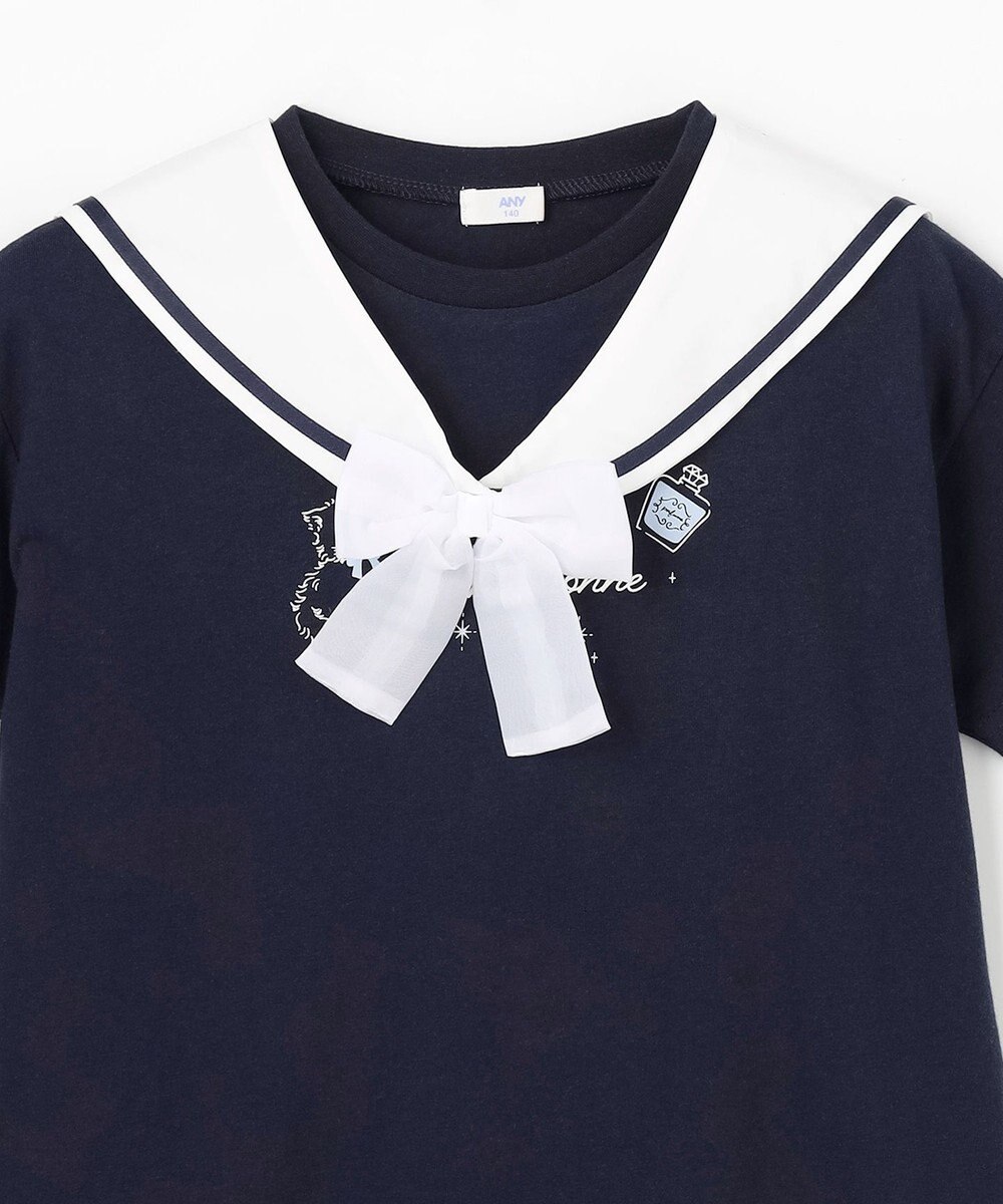 ANY KIDS 【綿100%/接触冷感】ひんやり 2WAY セーラーTシャツ 