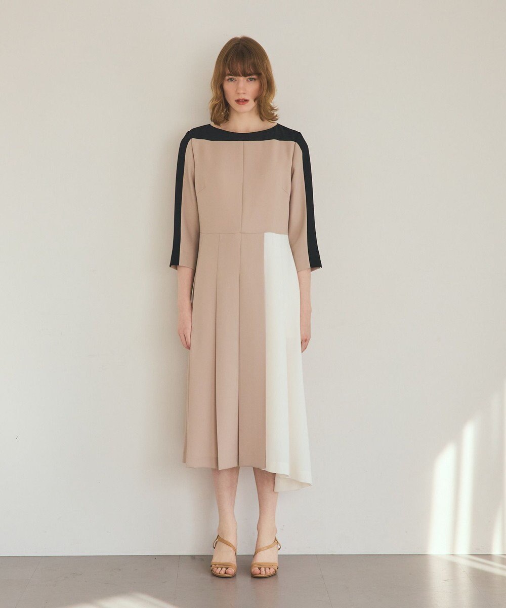 GRACE CONTINENTAL カラーブロックドレス 