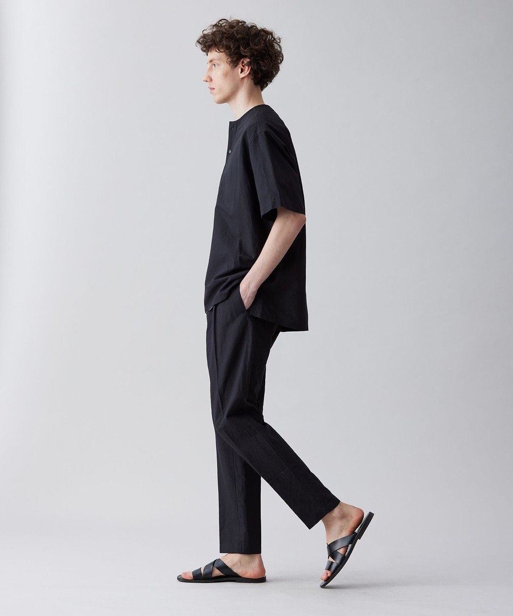 UNFILO MENS ライトリネン ヘンリーネックシャツ [23年春夏商品] 