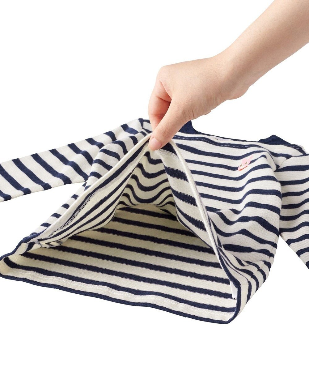 MIKI HOUSE HOT BISCUITS 【80-120cm】ボーダーワンピース 