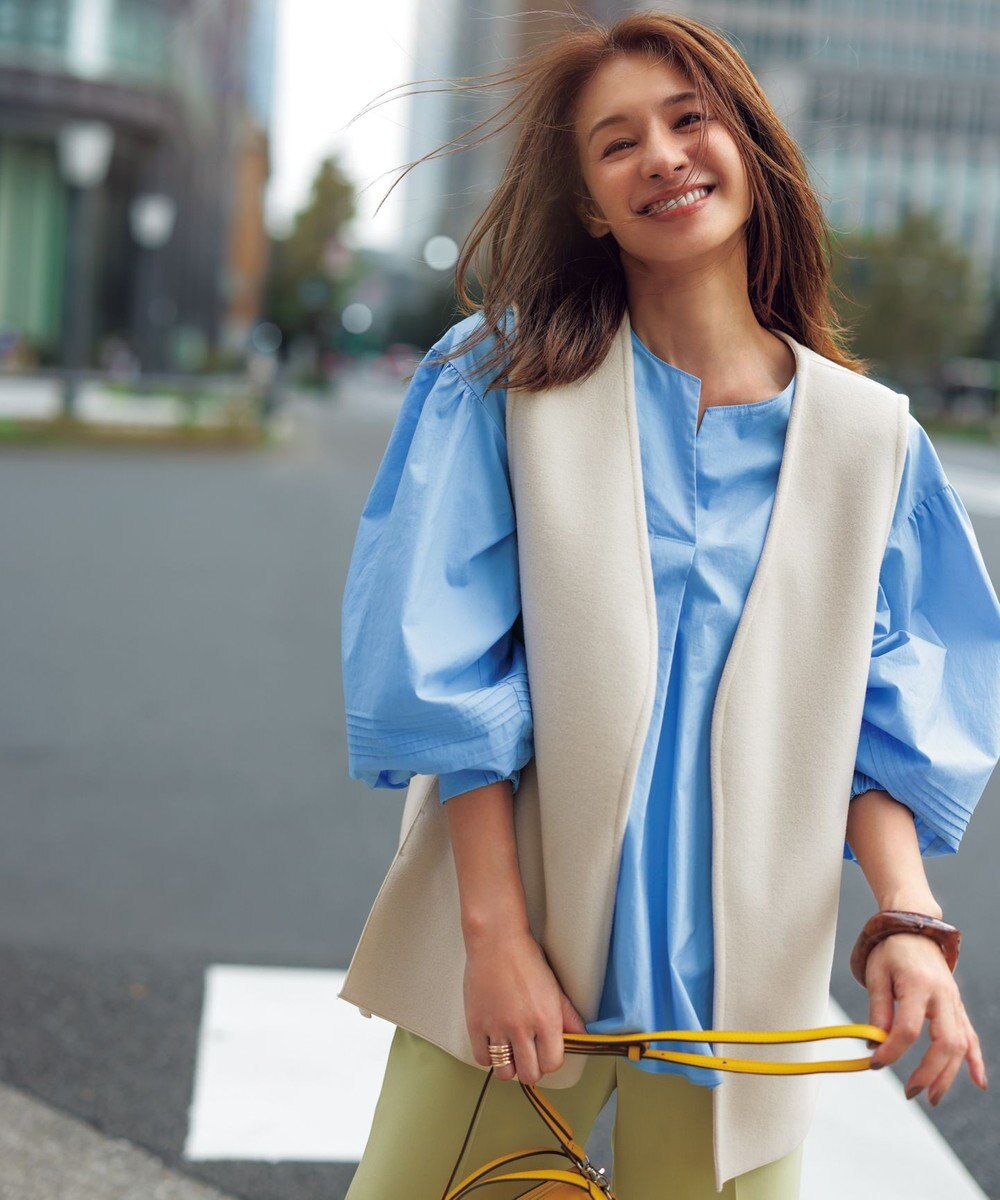 UNFILO 【セットアップ対応】ウールライク ジレ 