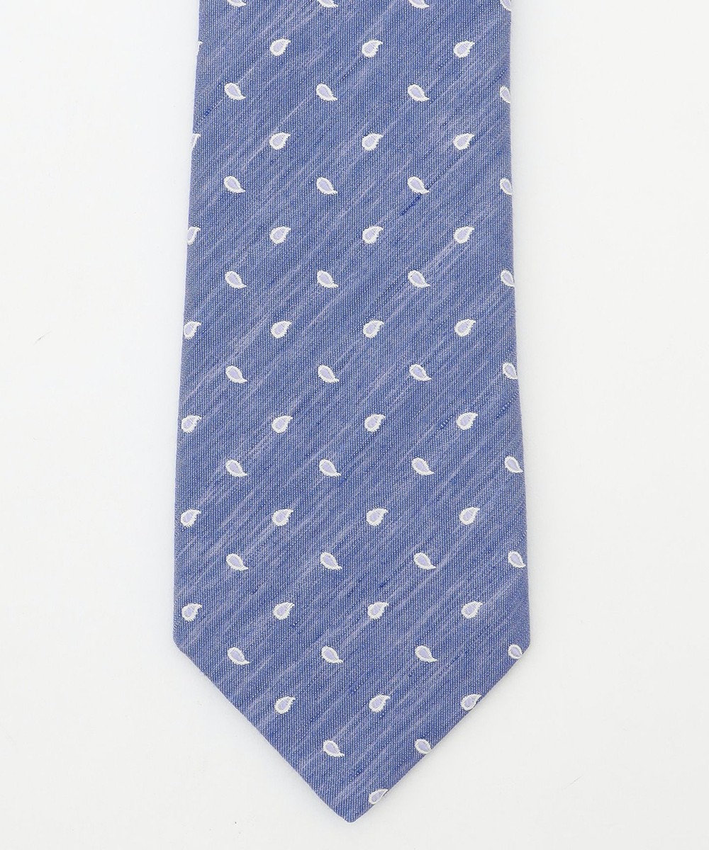 J.PRESS MEN 【SILK LINEN COLLECTION】ペイズリー柄 ネクタイ 