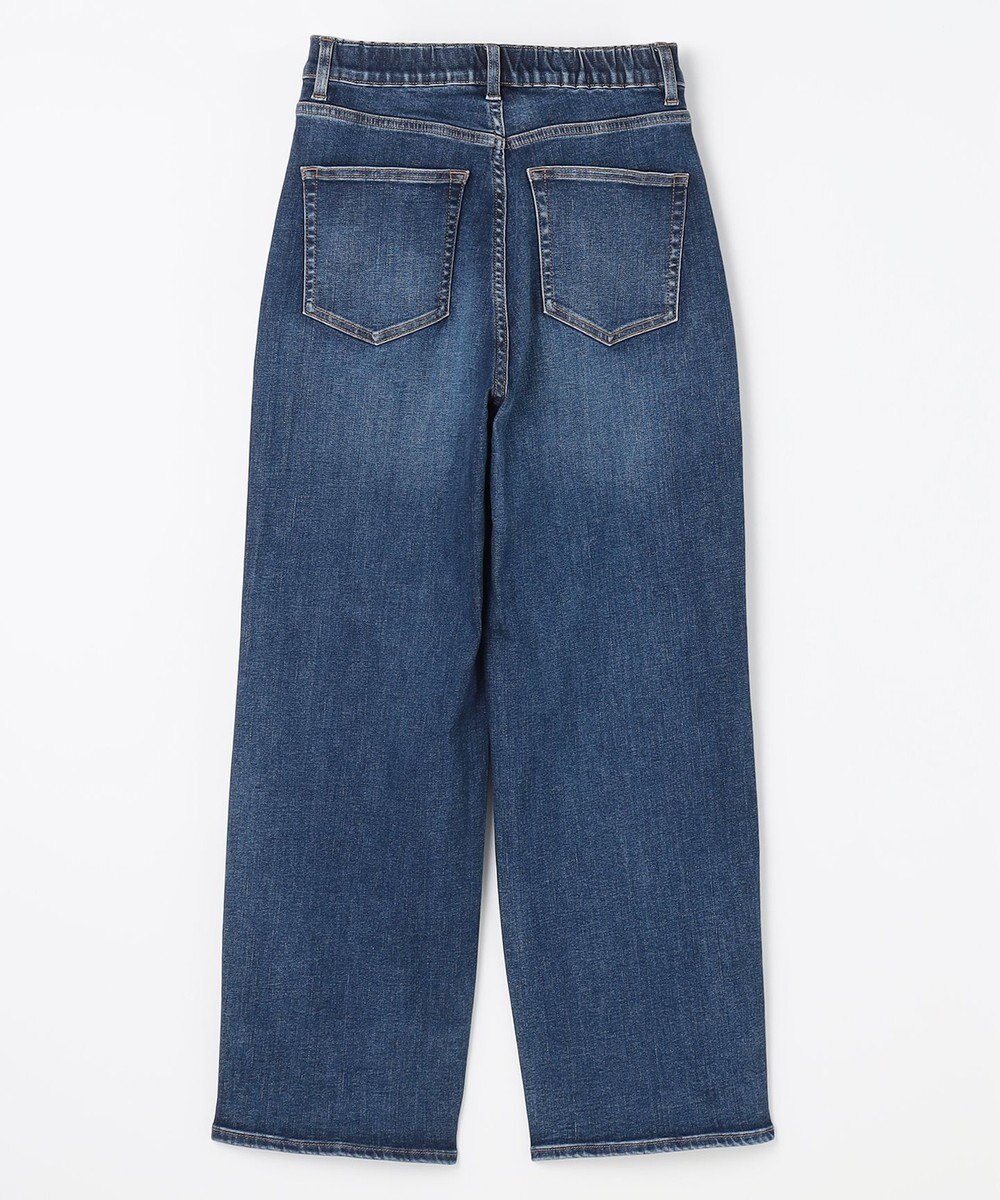 ANY L 【ウエストゴム】ストレートワイドデニム 