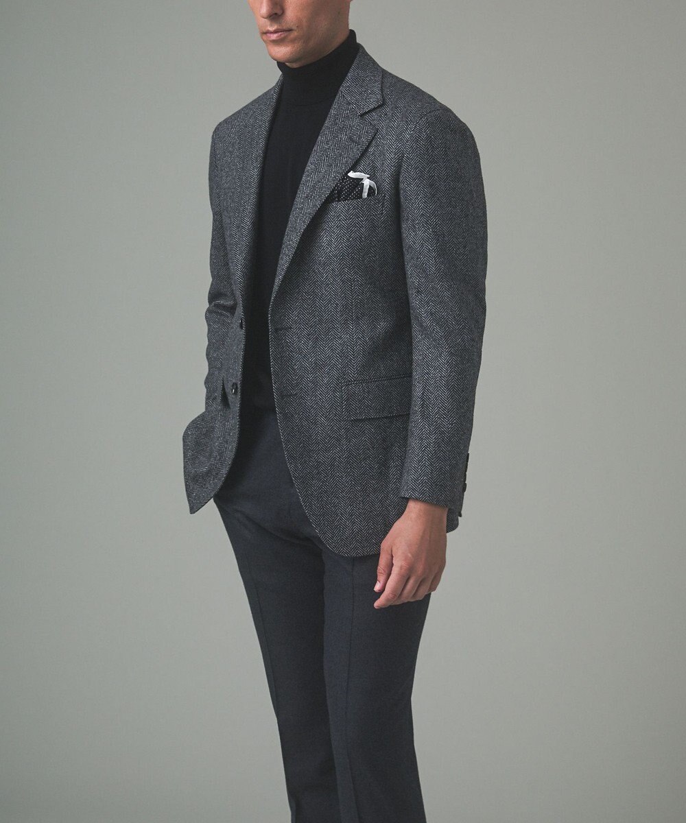 GOTAIRIKU 【尾州】カシミヤブレンド定番ヘリンボーン ジャケット(2024年モデル) 