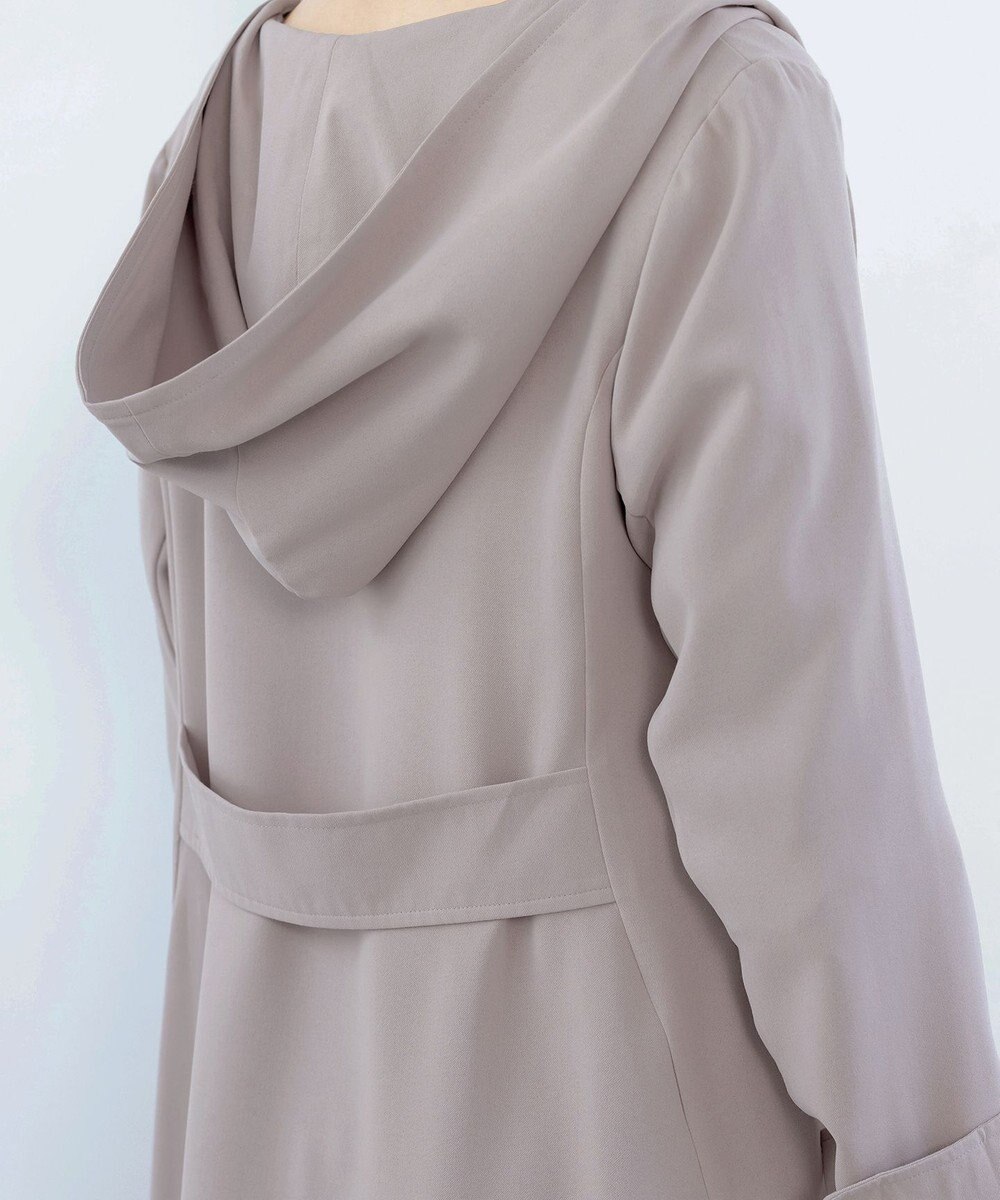 Tiaclasse 【洗える】バックベルトフーデットコート 