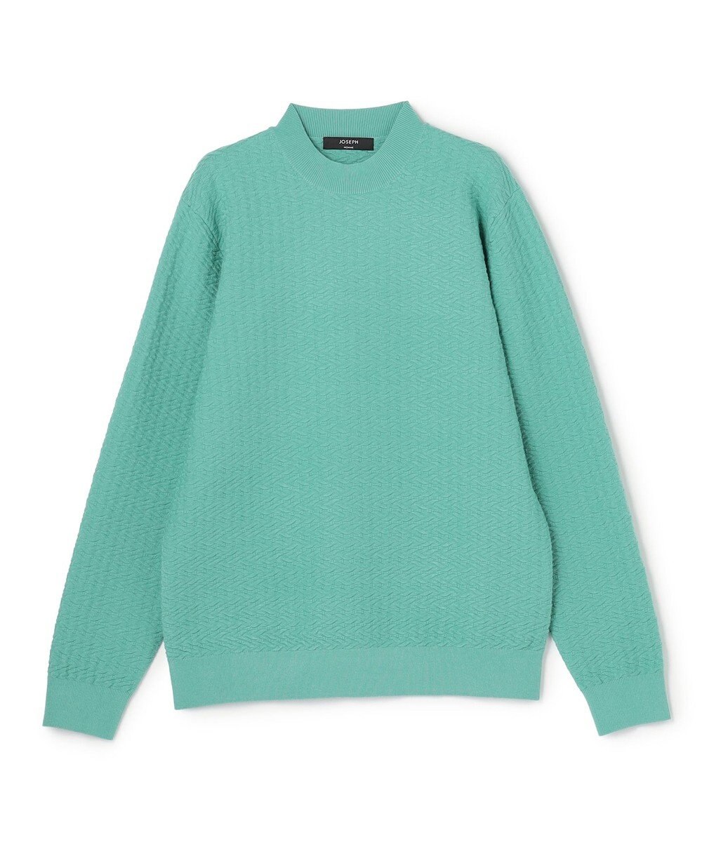 JOSEPH HOMME 新柄【イージーケア】 ヴィスコースリンクス　モックネックニット 