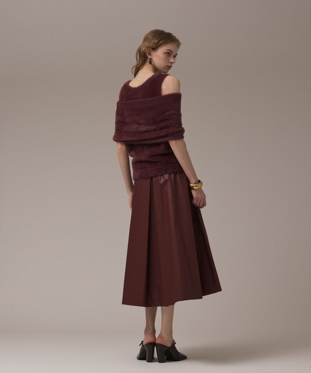 GRACE CONTINENTAL オフタートルニットトップ 