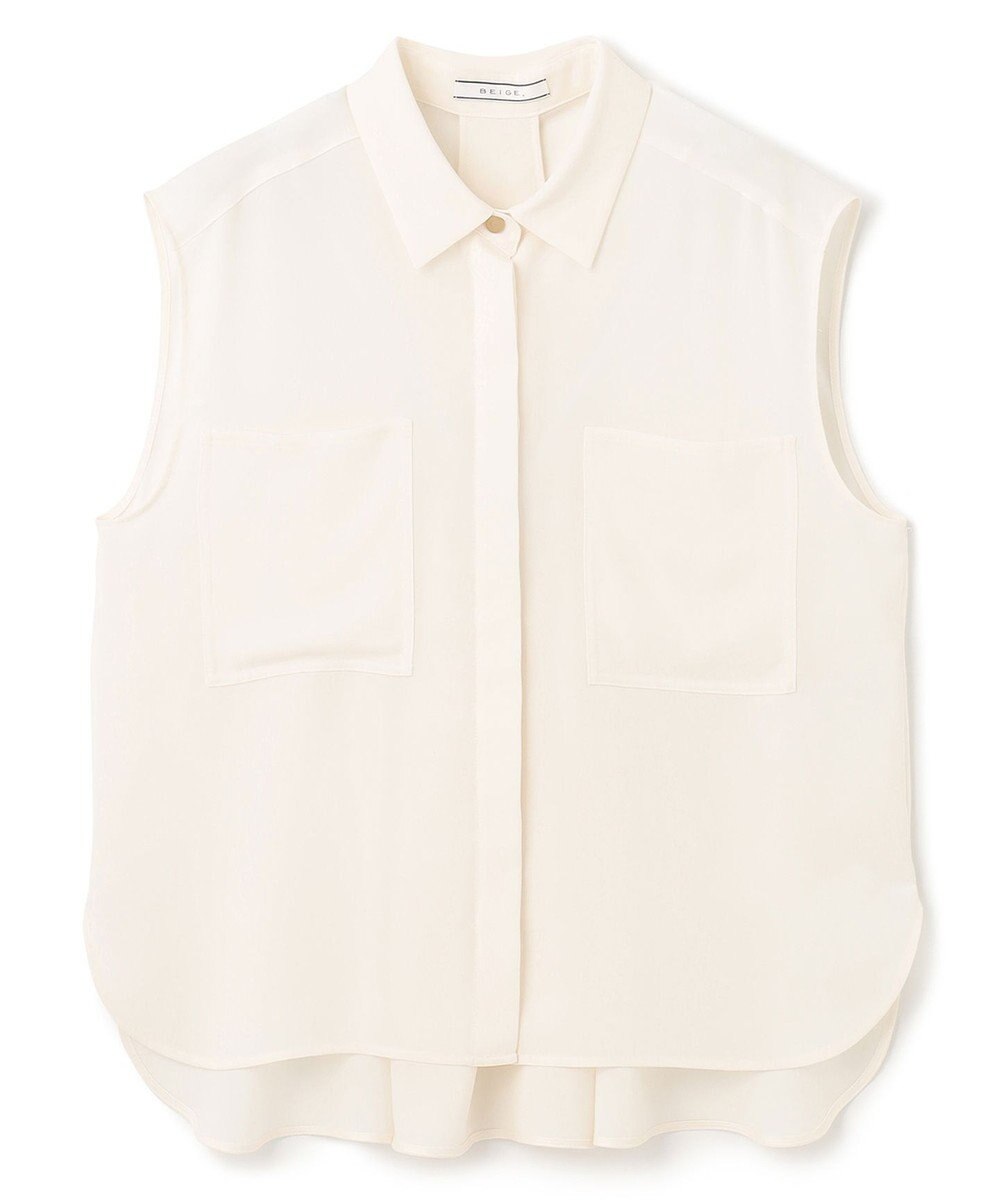 BEIGE， HYACINTH / ショートカラーシャツ 