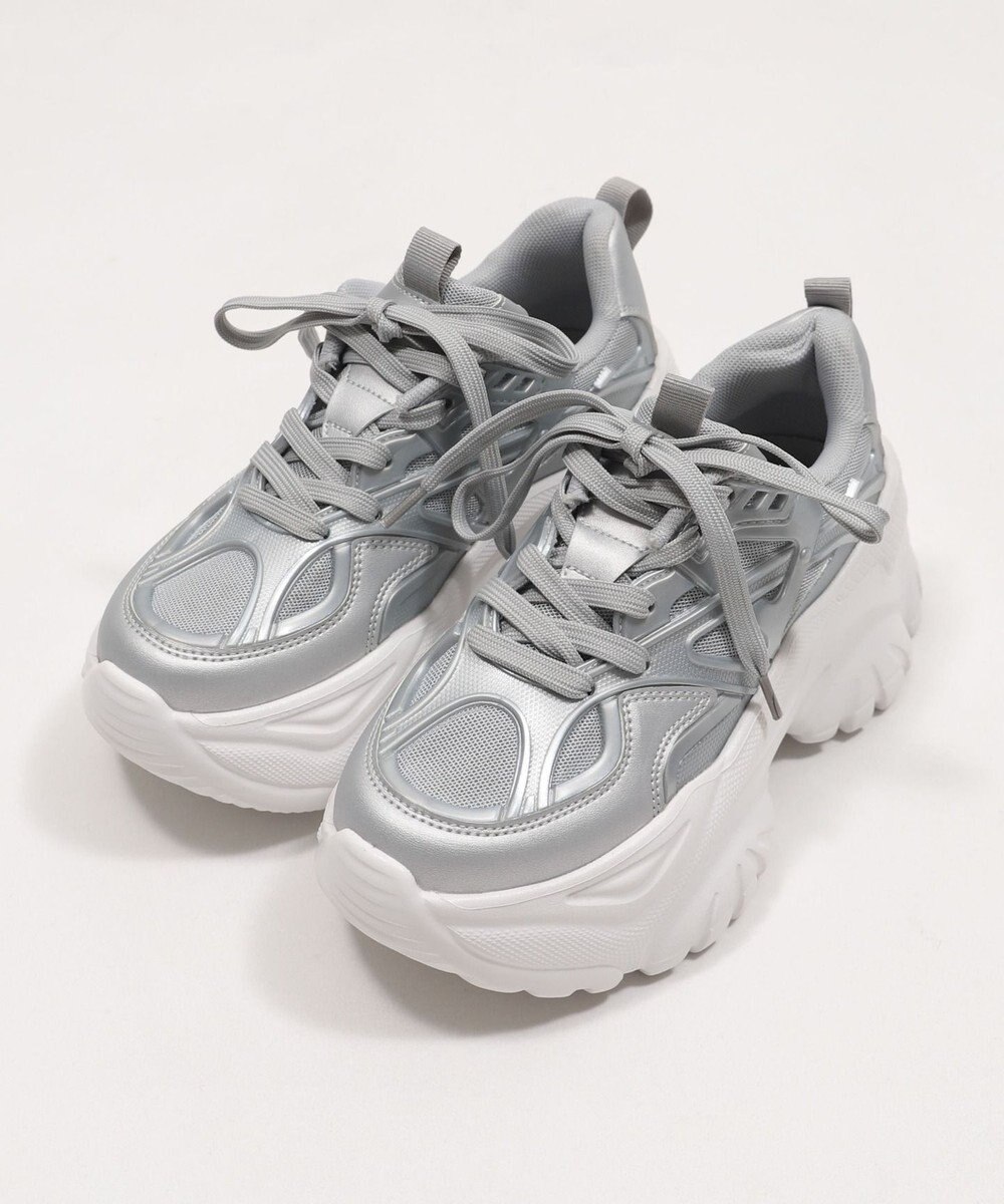 WEGO ラバーコンビ厚底スニーカー 