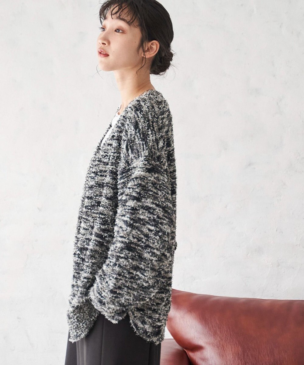 WEGO ツイストブークレカーディガン 