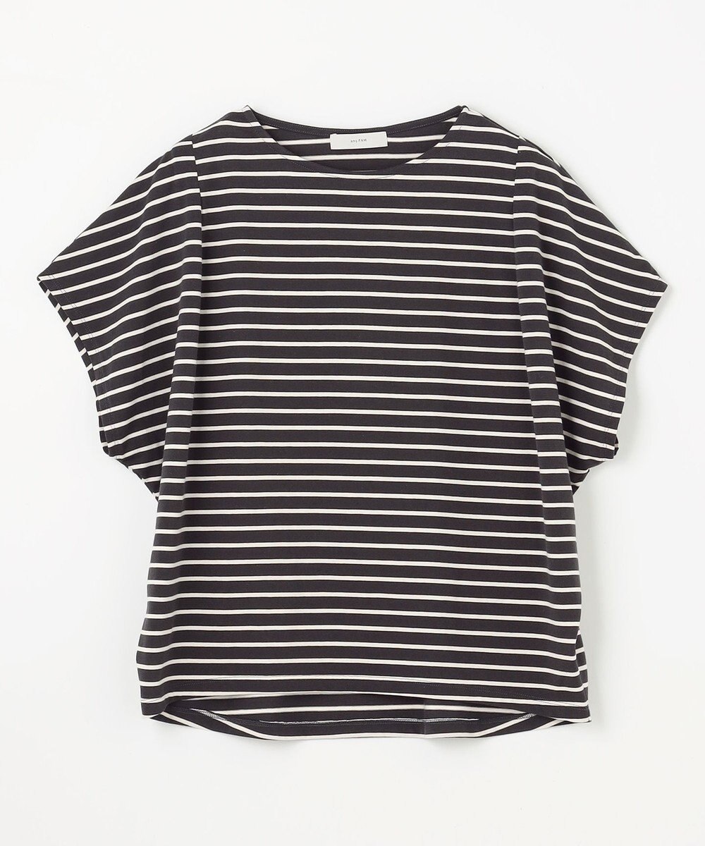 ANY 【洗濯機可/UVケア/接触冷感】フレンチスリーブロゴ・カラーTシャツ 