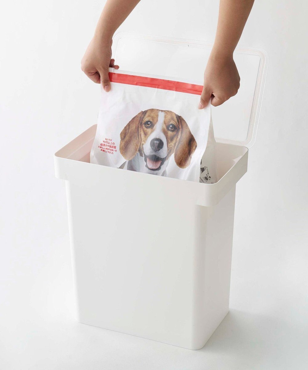 tower 密閉ペットフードストッカー タワー 12kg 計量カップ付 ホワイト 