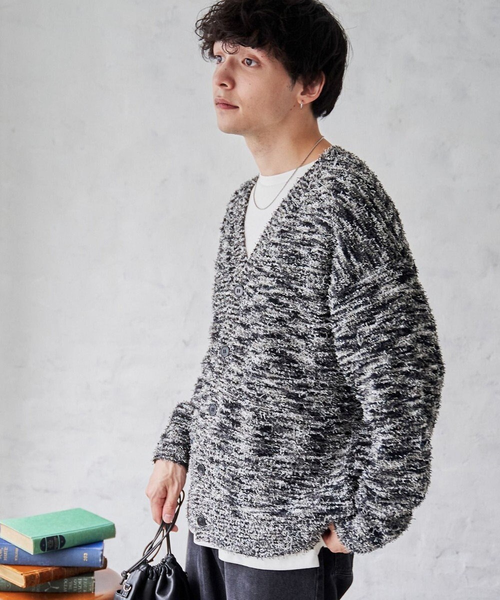 WEGO ツイストブークレカーディガン 