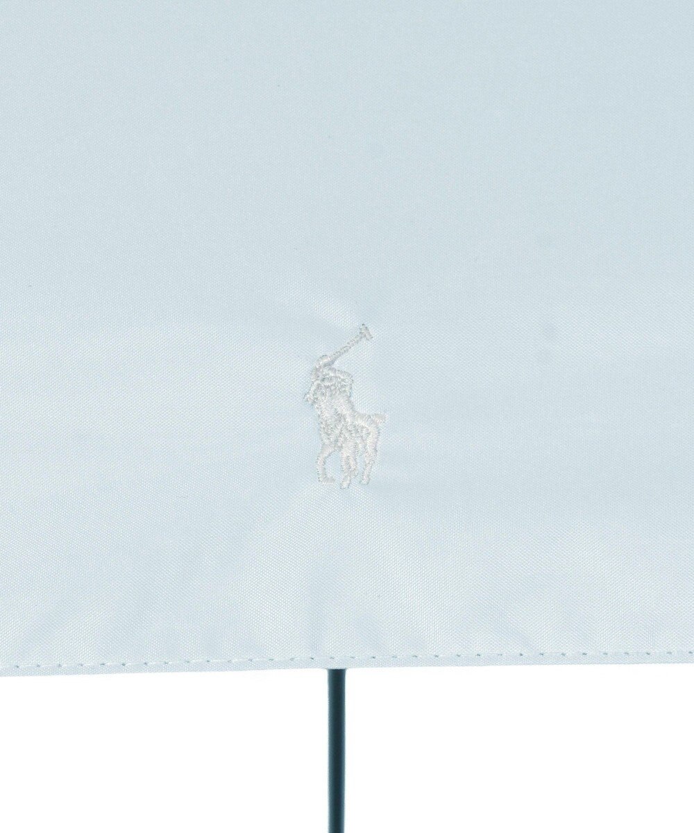 MOONBAT 【WEB限定/ 遮光率100％/遮熱/UV】POLO RALPH LAUREN（ポロ ラルフローレン）晴雨兼用日傘 ワンポイント ポロポニー シャンブレー 無地 折りたたみ傘 